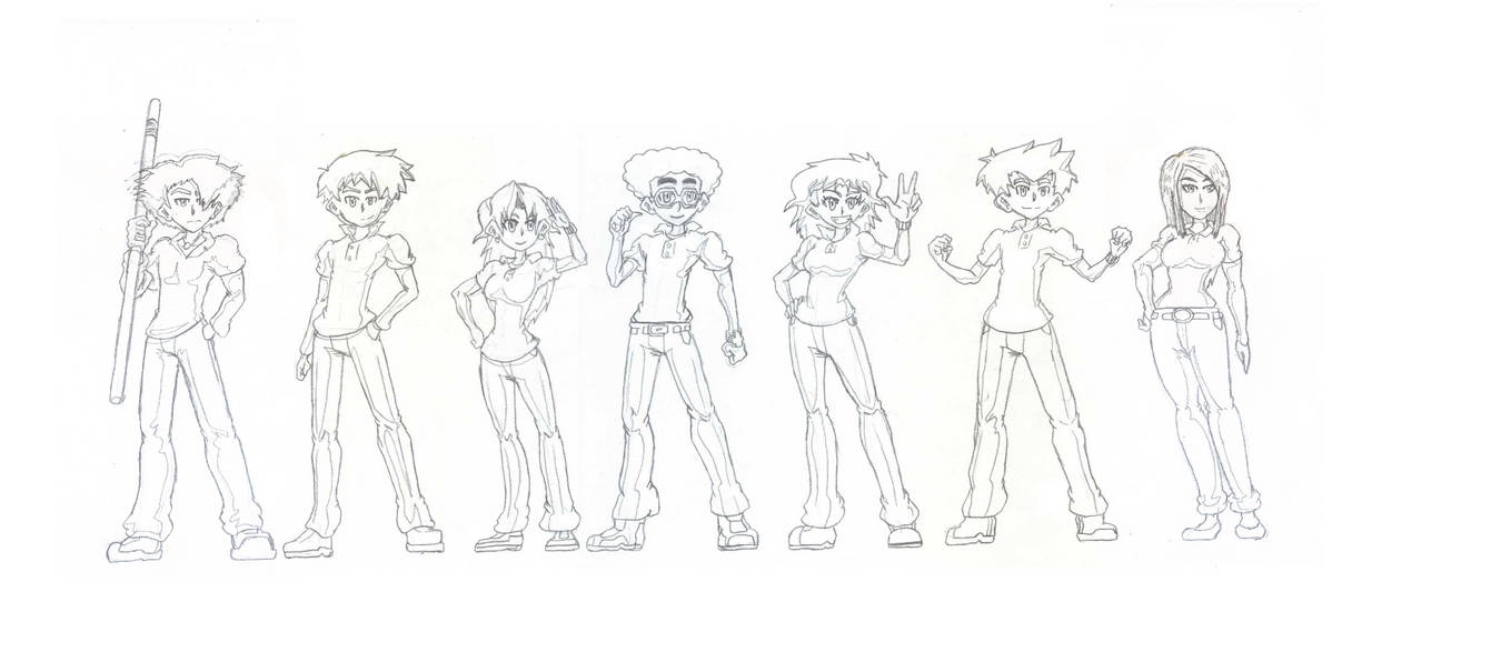 Power Rangers Animated All - School Uniforms by JayLee2014 on DeviantArt