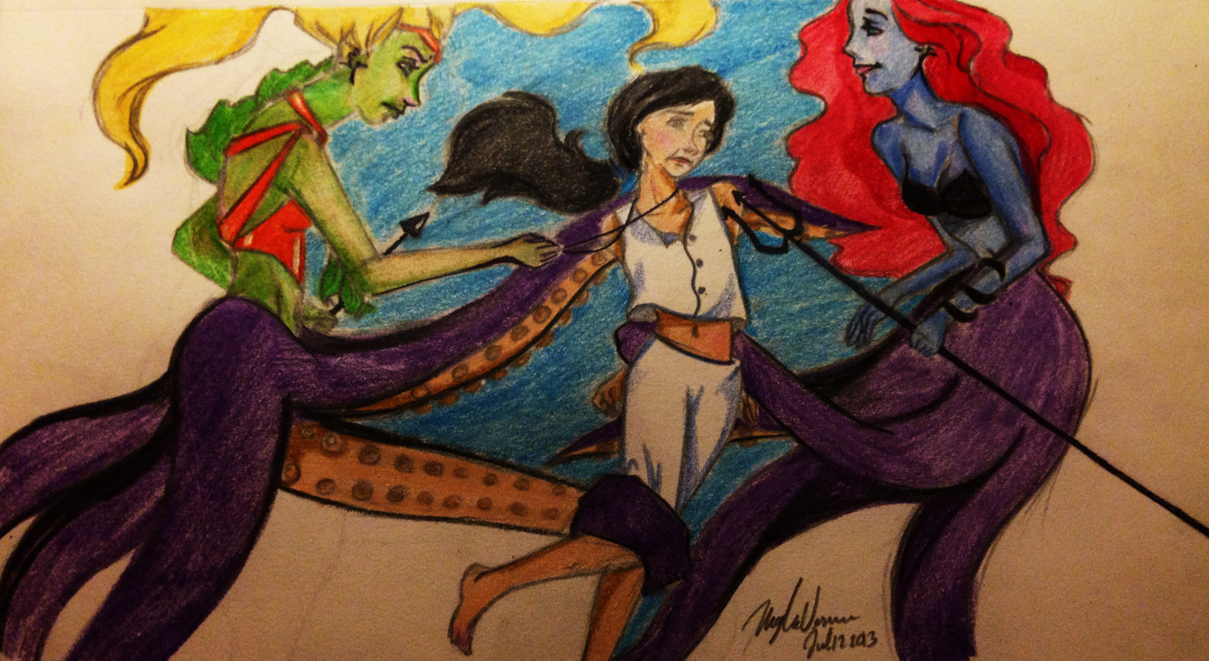 Melody captured by the Sea Witches by theneverlandtheory on DeviantArt