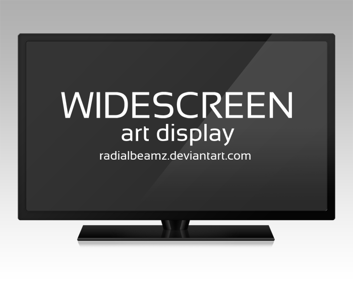 Widescreen Art Display