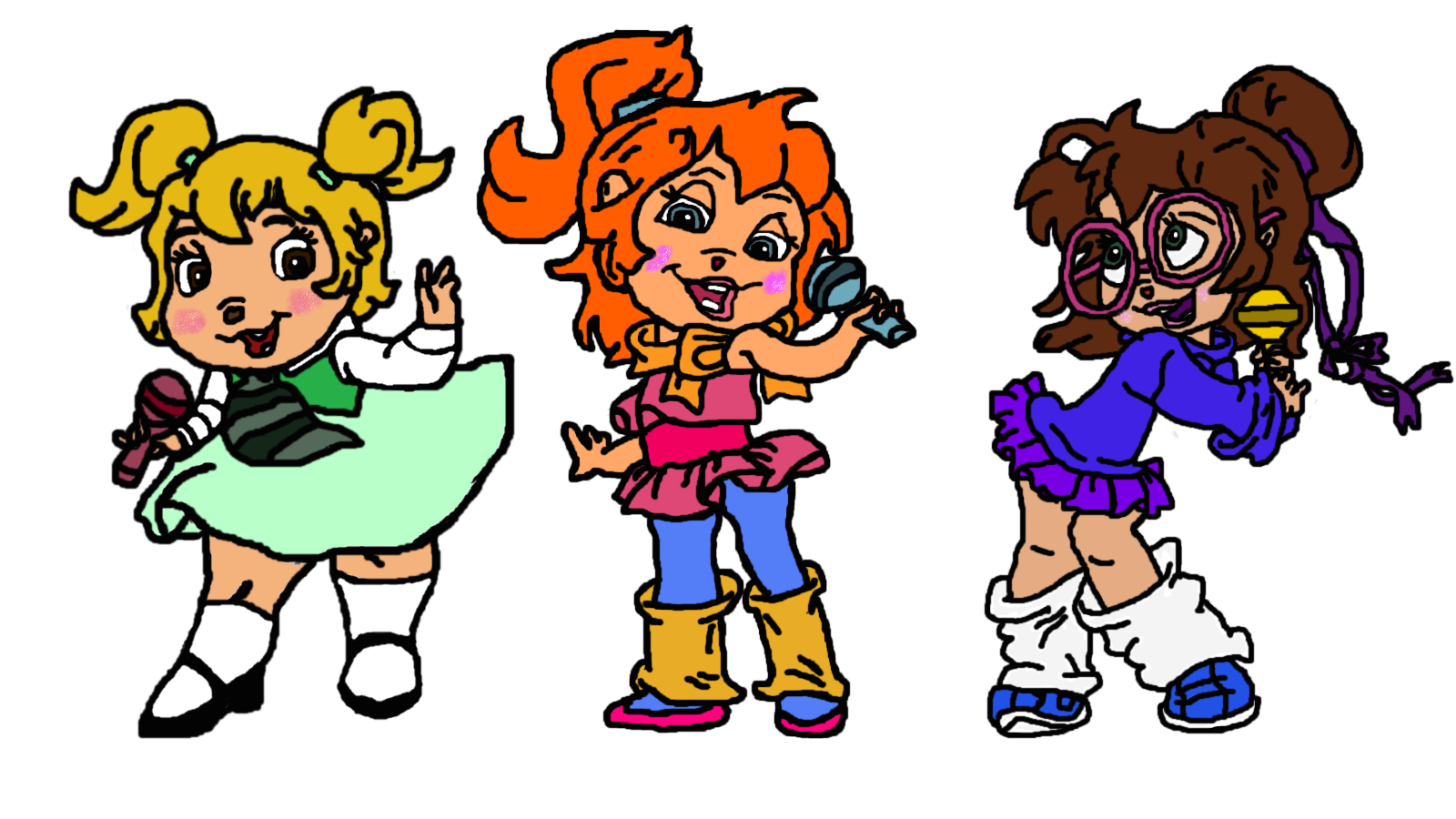 The Chipettes (for another collab) by Lasercats6 on DeviantArt