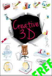 Creative 3d Png Set