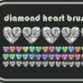 Diamond Heart Brushes