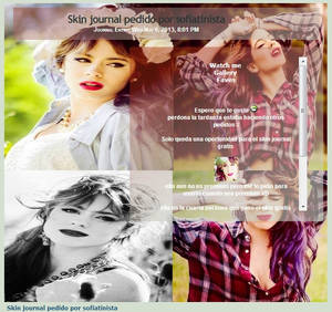 Skin Journal Violetta pedido por sofiatinista