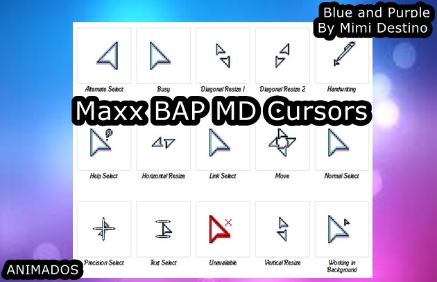 Maxx BAP Cursors/Cursores/Punteros Set/Pack