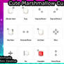 Cute Kawaii Sweet Marshmallow Cursors Cursores