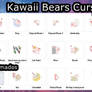 Kawaii Cute Sweet Bears Cursors Set/Pack