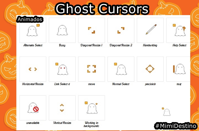 Cursores Fantasmas - Ghost Cursors - Halloween