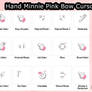 Cute Hand Minnie Pink Bow Cursors Cursores