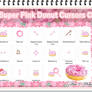 Super Pink Donut Cursors Cursores