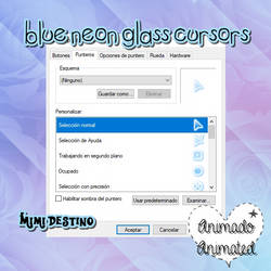 Blue Neon Glass Cursors