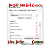 Droplet Mini Red Cursors Cursores