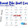 Kawaii Blue Heart Cursors Cursores Punteros