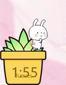 Macetitas Flower pots for rainmeter clock