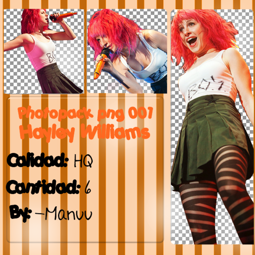 Photopack png 001. Hayley Williams