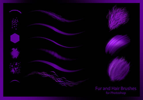 Hair and Fur Photoshop Brushes