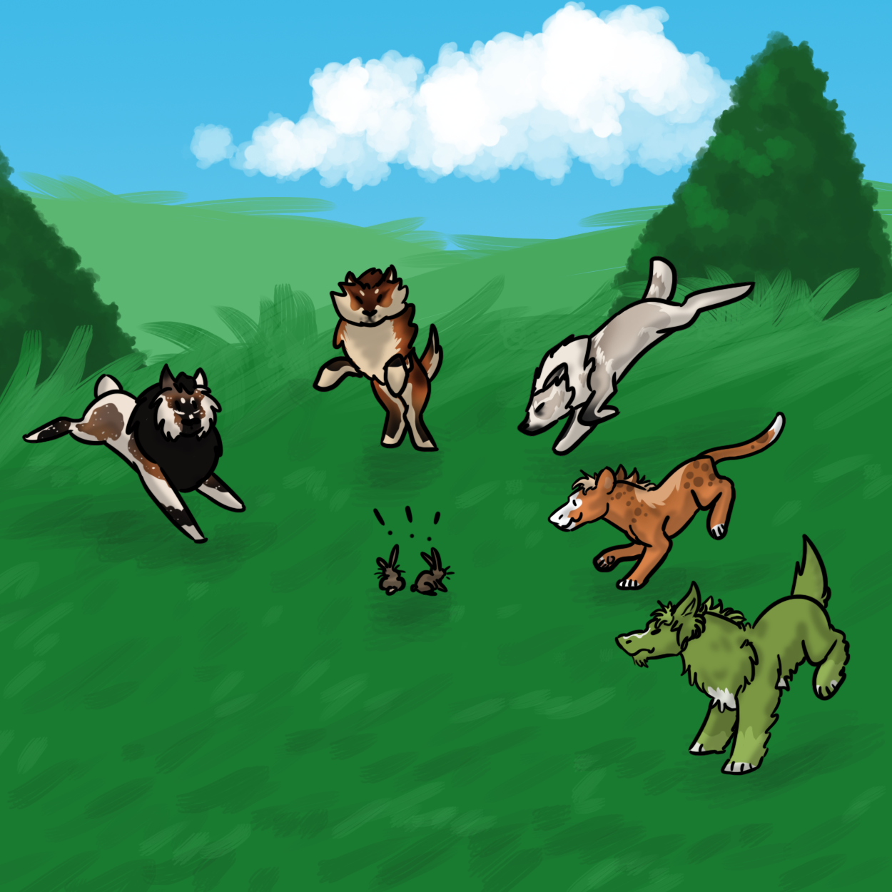 Hunting (Rabbit) Roll 2 by BriMK on DeviantArt