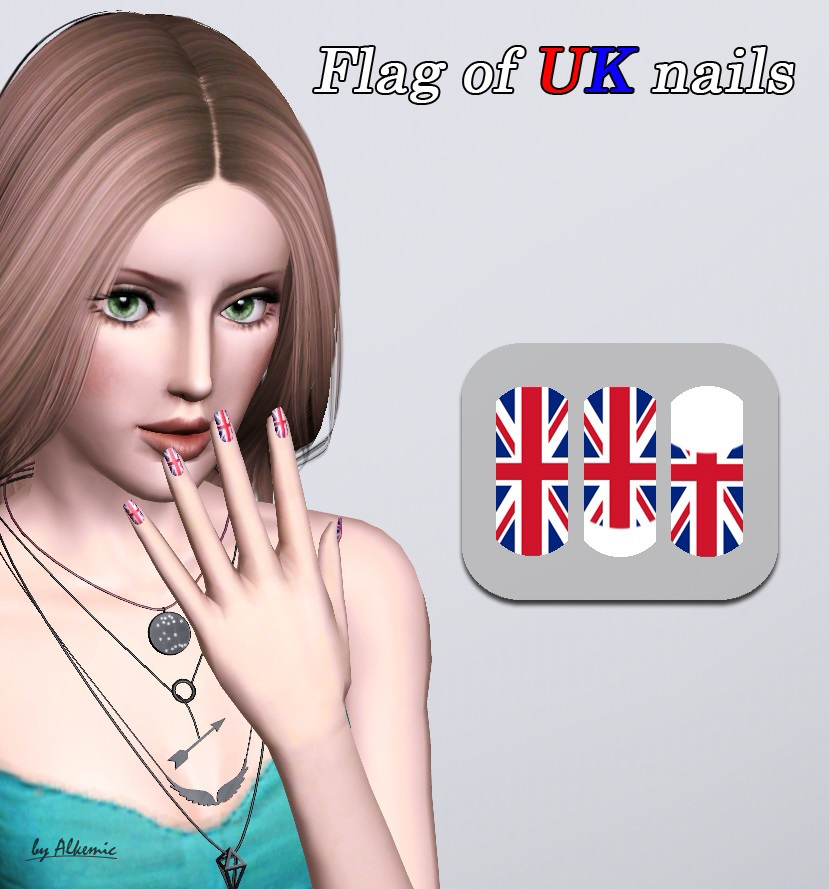 Flag of UK nails by IAlkemicI on DeviantArt