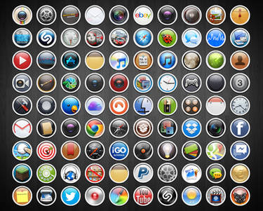 iPhone 4 Rounded Icons Set #01