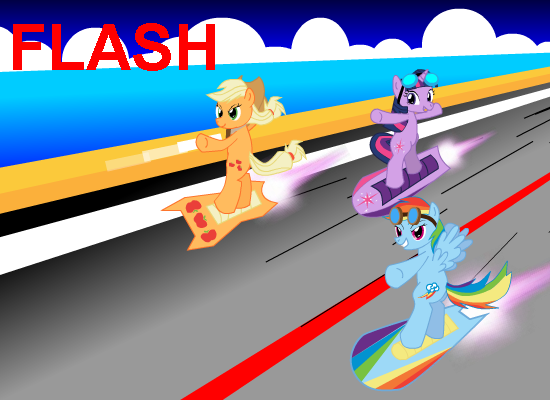 Ponies Free Riders: Team Dash