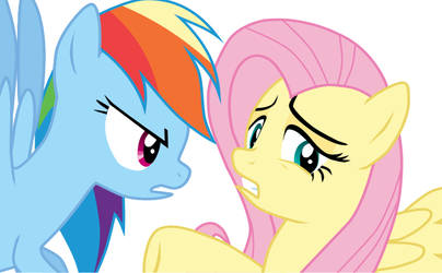 Vector| Rainbow Dash And Fluttershy