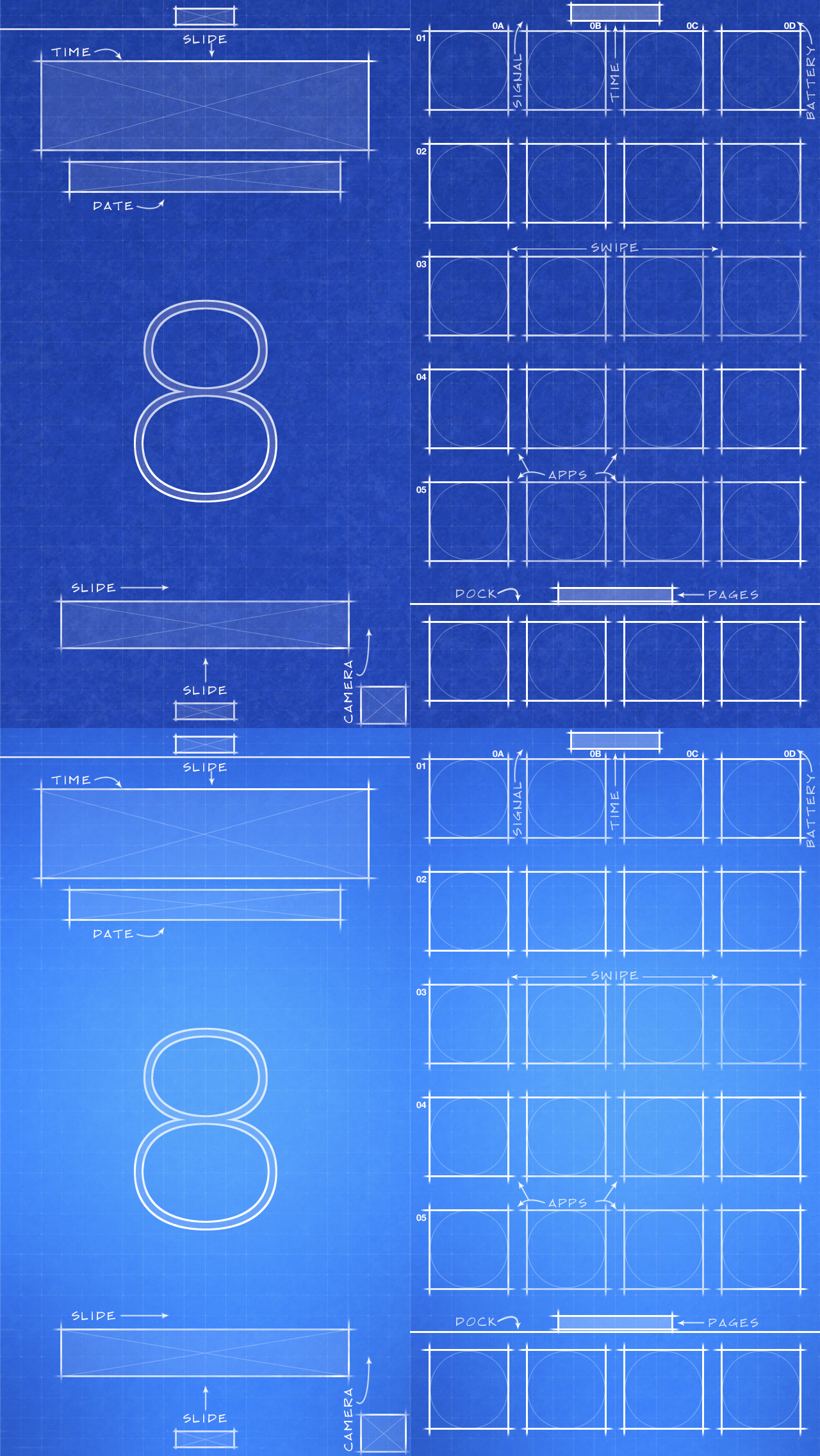 Iphone 5 Ios 8 Blueprint Wallpaper By Jessemunoz On Deviantart