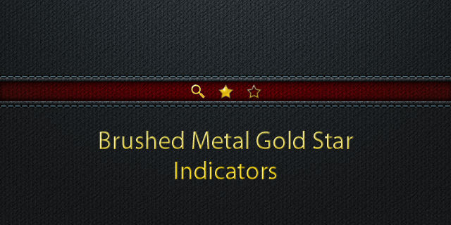 Gold Metal Star Indicators