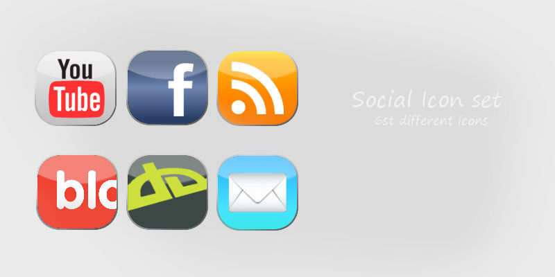 Social Icon set by splinidora on DeviantArt