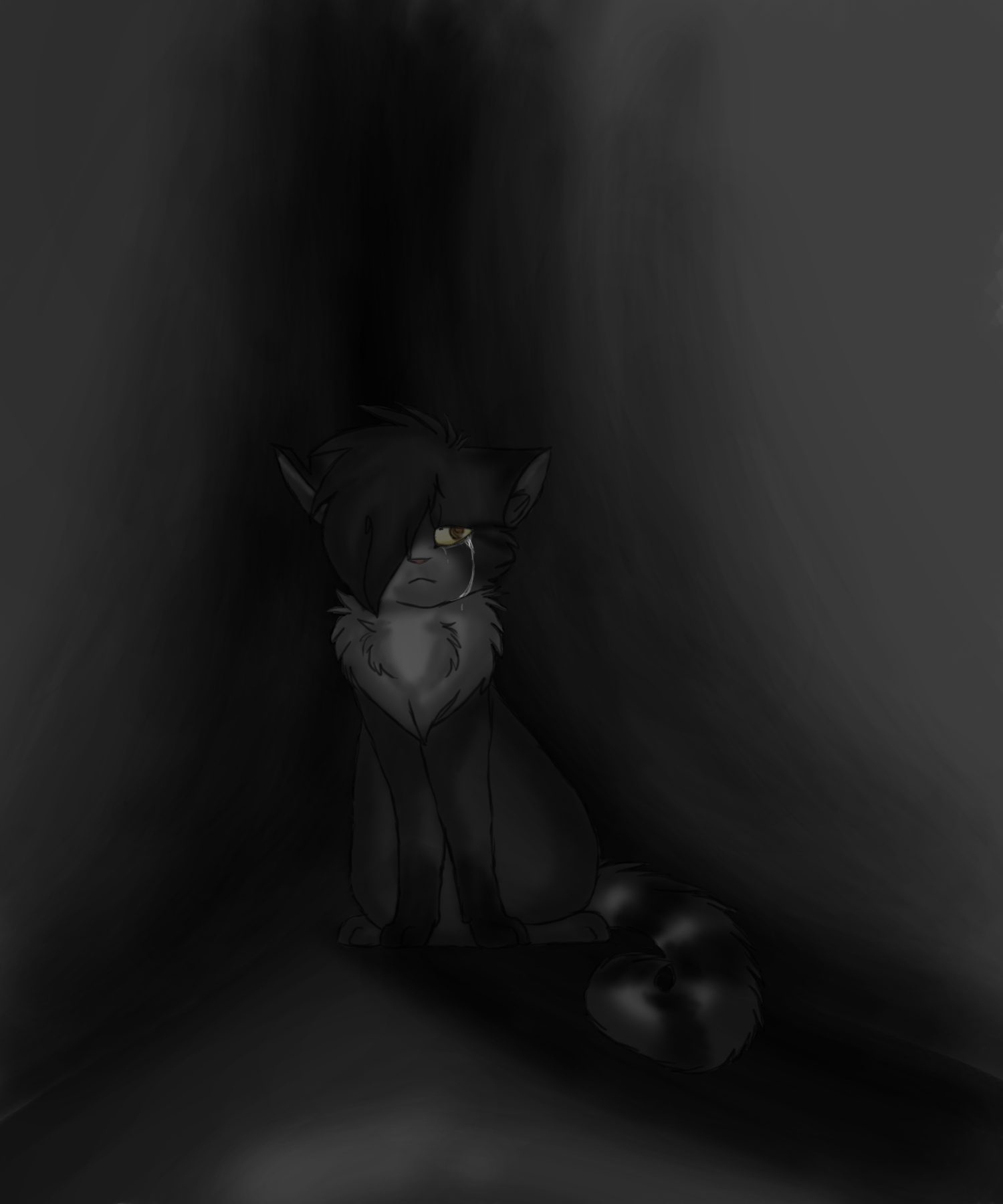 always the one in the shadows by FrostCat77 on DeviantArt