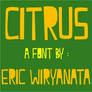 Citrus 7 - the font