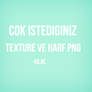 Texture Ve Harf Png.