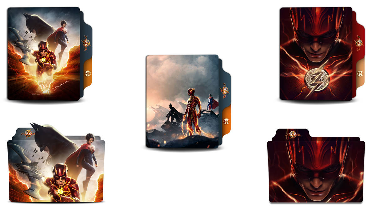 The Flash 2023 Folder Icons Pack 02 by KabugoIvan47 on DeviantArt