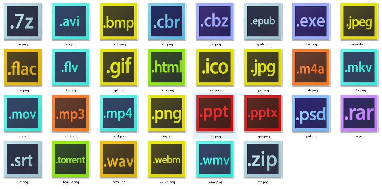 File Types based on Adobe Programs Icons by Lucandor on DeviantArt