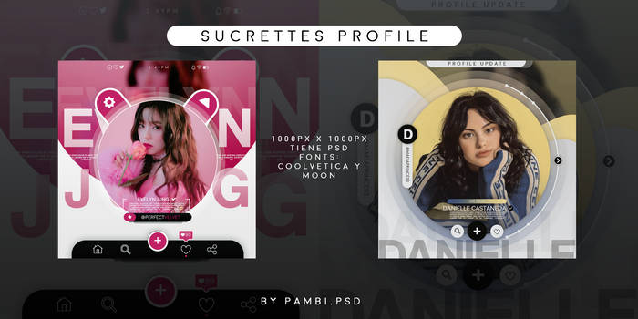 Sucrettes Profile - Template PSD