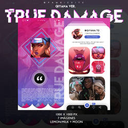 True Damage - Qiyana | Template PSD