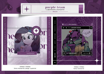 PURPLE TEAM - TEMPLATE PSD + PNG