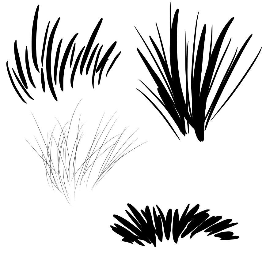 Grass Brushes for firealpaca.