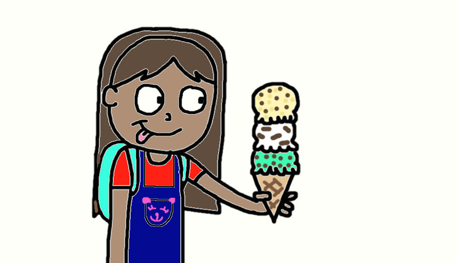 Addison eats ice cream by CoconutSamsonadzes on DeviantArt