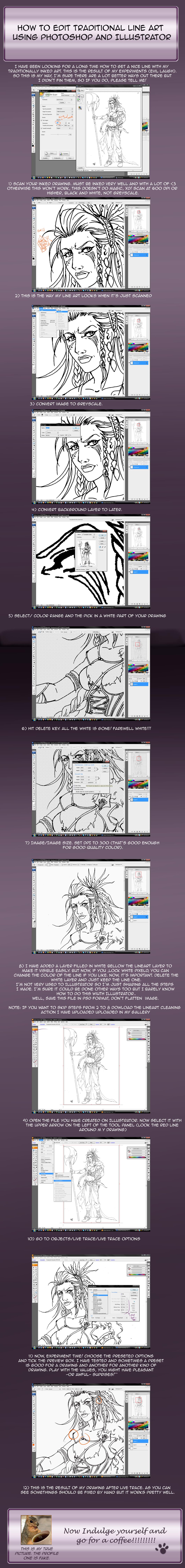 Lineart Editting Tutorial by SicilianValkyrie on DeviantArt