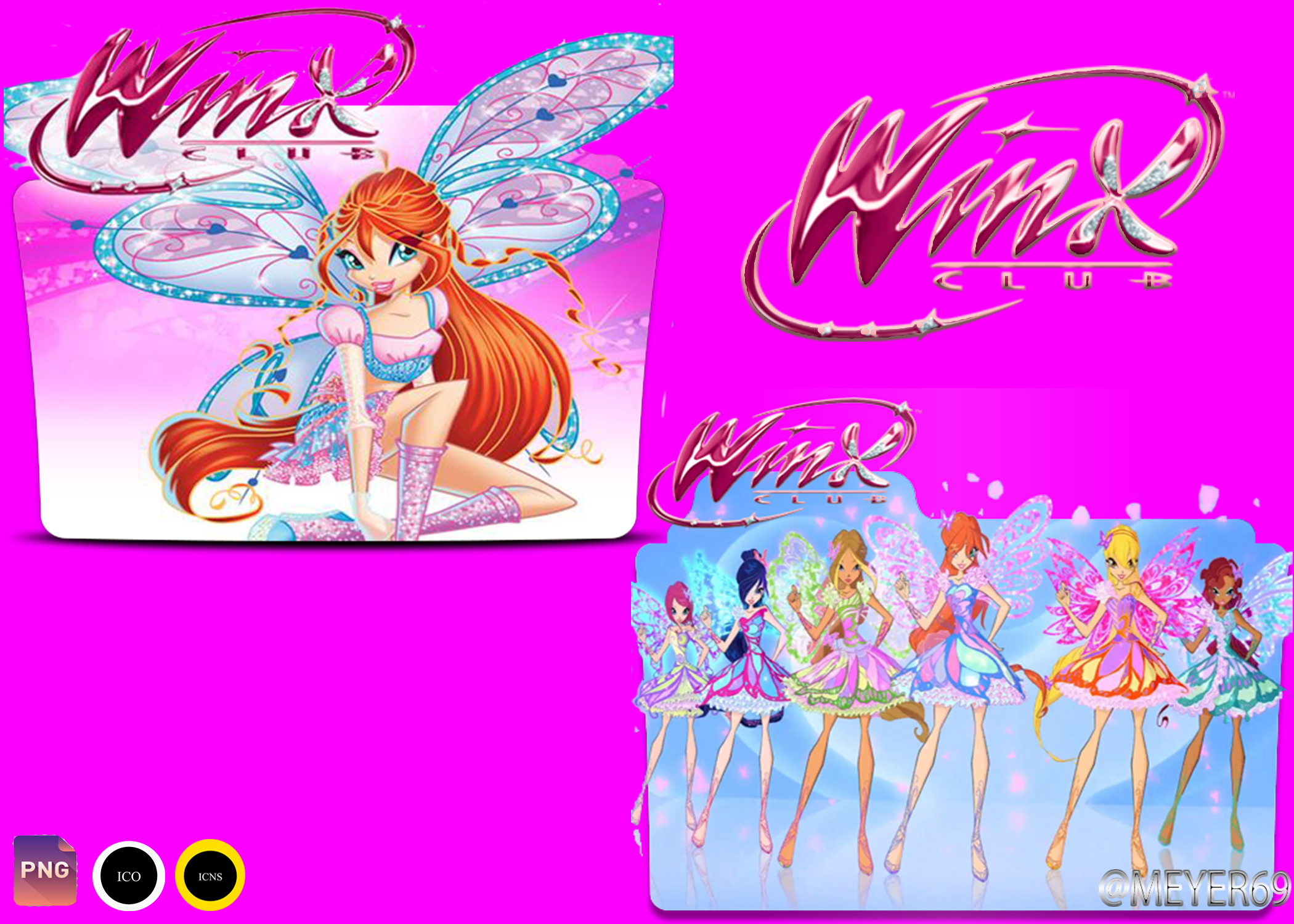 Winx Club Folder Icons Pack by Meyer69 on DeviantArt