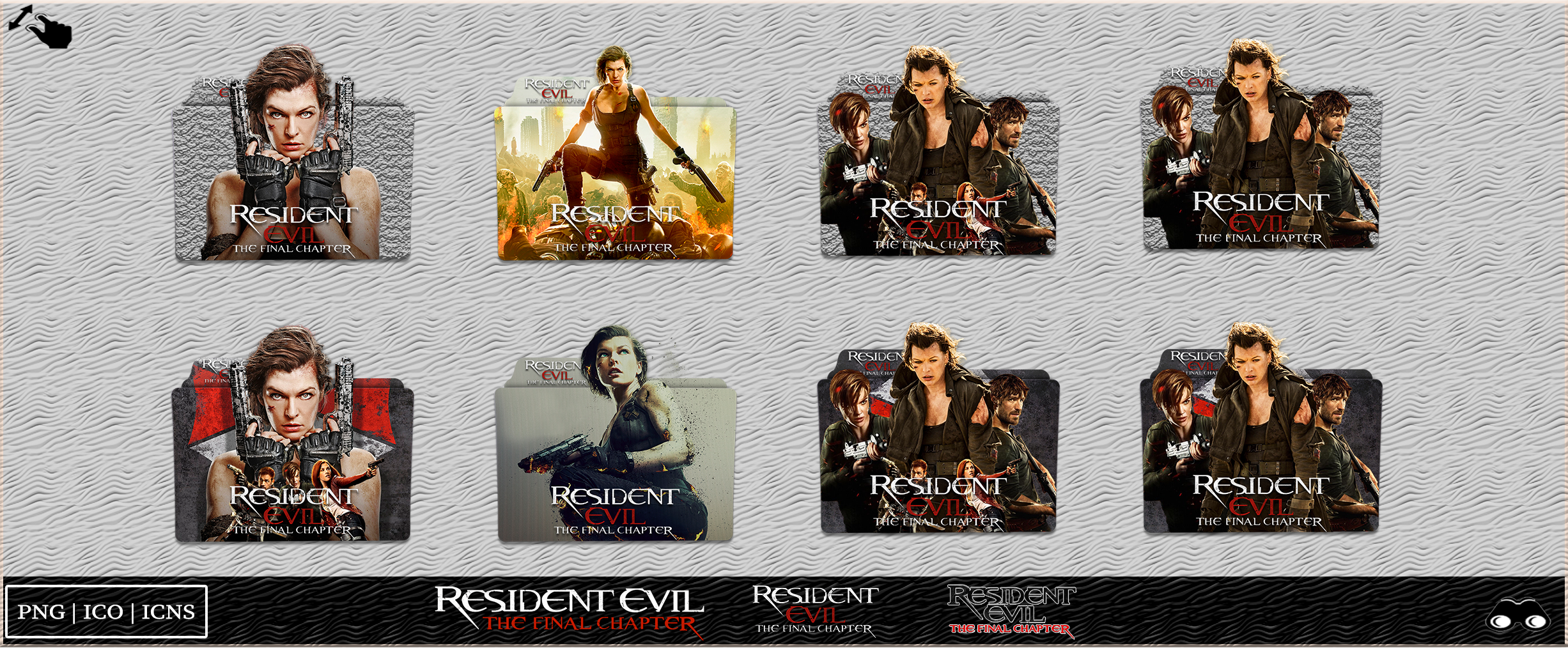 Resident Evil Final Chapter v7b movie folder icon by zenoasis on DeviantArt