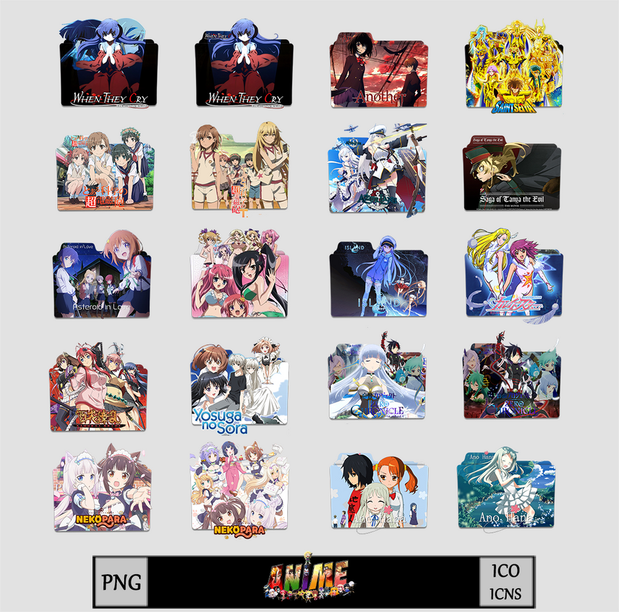 Anime Folder icon pack by Meyer69 on DeviantArt