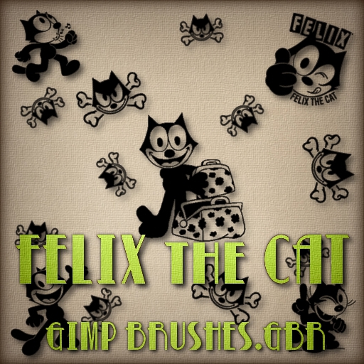 FELIX the CAT Brushes for GIMP