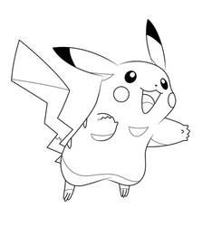 Pickachu Outline