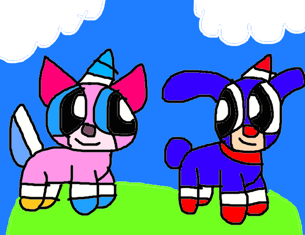PUFFED unikitty and puppycorn by StaceyIto-5G on DeviantArt