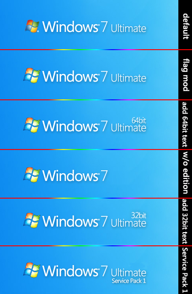 Modded win7 Branding Updated++