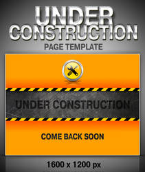 Under construction page template