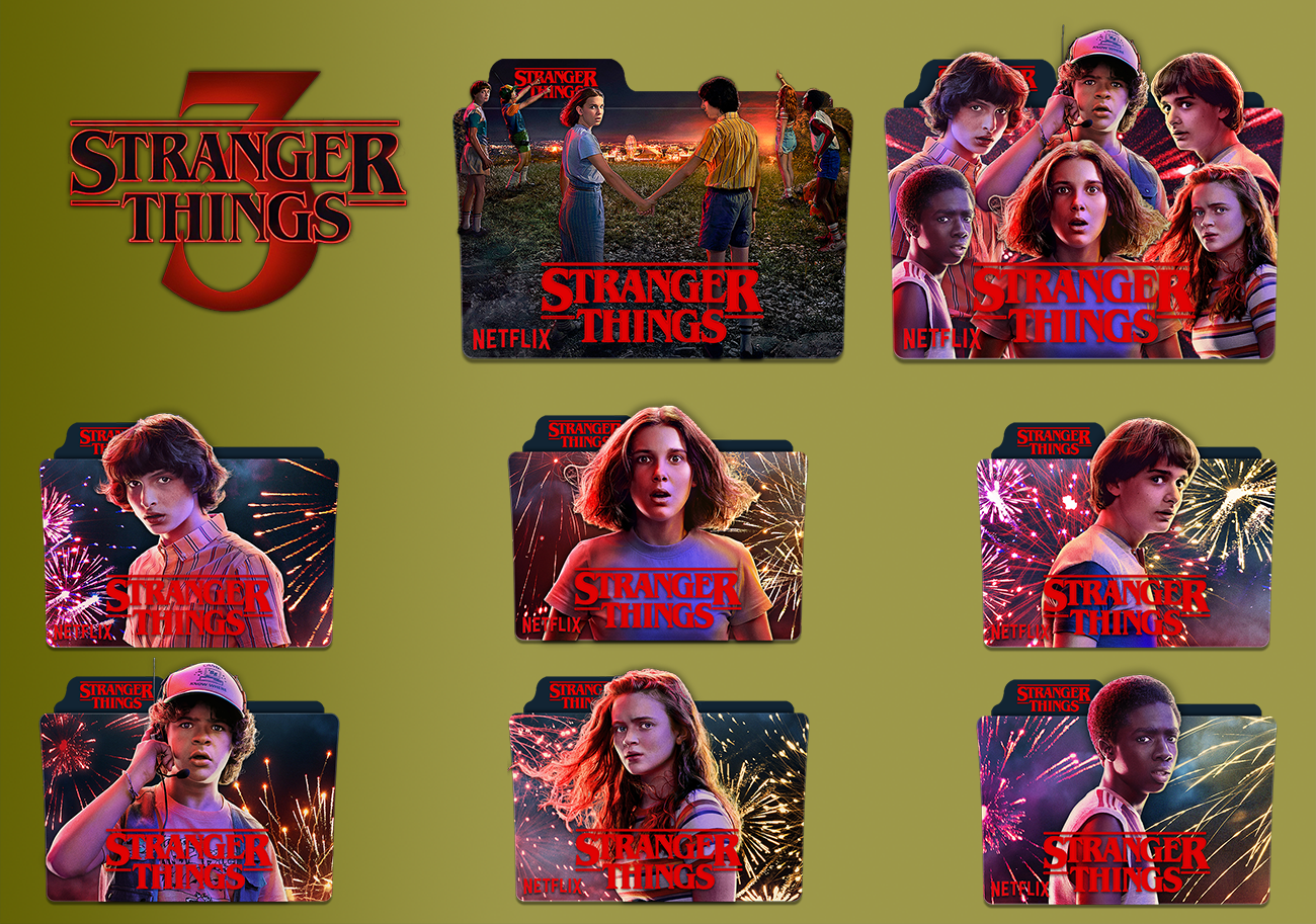 Stranger Things Season 3 Folder Icon By Mohamedzaeem On Deviantart