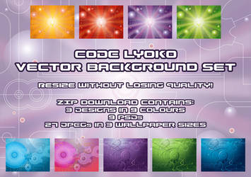 Code Lyoko vector background set