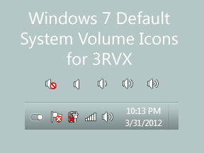 Default Windows 7 Volume Icons for 3RVX