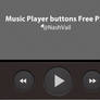 Music Player Buttons + Free PSD